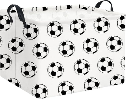 Rectangular Soccer Basket Kids Baby Storage Basket Cute Kids Toy Storage Bin by TIBAOLOVER