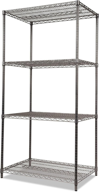 Alera Wire Shelving Starter Kit, Four-Shelf, 36w X 24d X 72h - Image 4