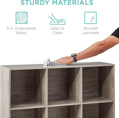 Best Choice Products 9-Cube Storage Organizer, 11in Shelf Opening, Display Shelf - Image 7