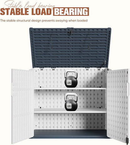 TUOZE 34 Cu Ft Resin Storage Shed - Image 9