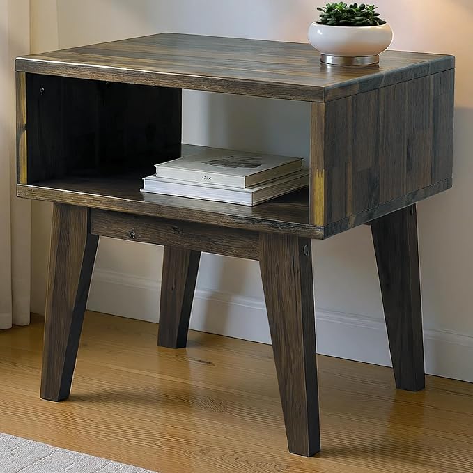 Acacia Serena Nightstand Solid Wood Nightstand by AACACIAFURNITURE