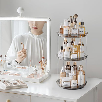 Delamu 3 Tier Rotating Makeup Organizer - Image 6