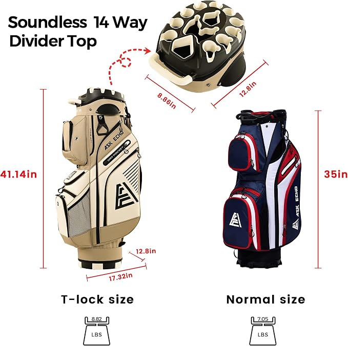 ASK ECHO 2024 T-Lock Golf Cart Bag - Image 4