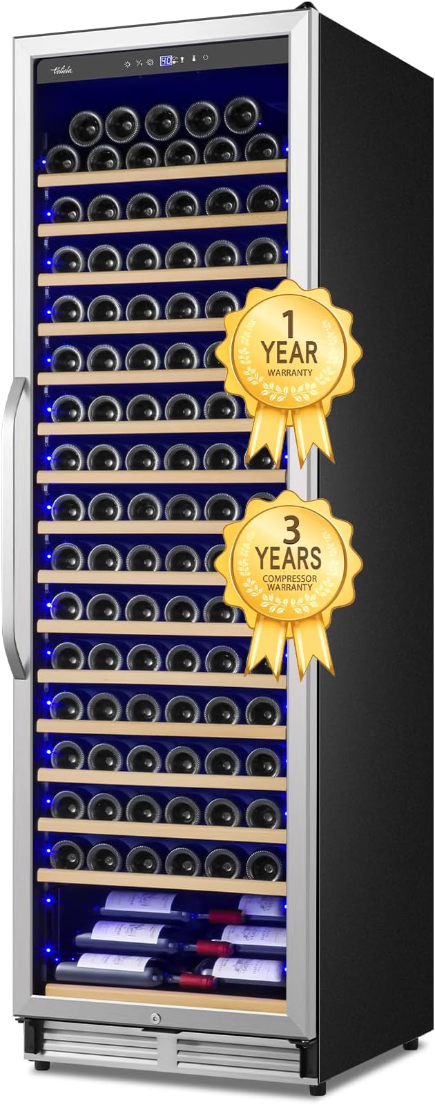 Upgraded 190 Bottles Wine Cooler Refrigerator, 24 Inch Wide Wine Fridge by Velieta-SpecialistinFridge