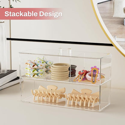 Hair Accessories Organizer for Girls, Cute Small Stackable Storage Drawer - Image 5