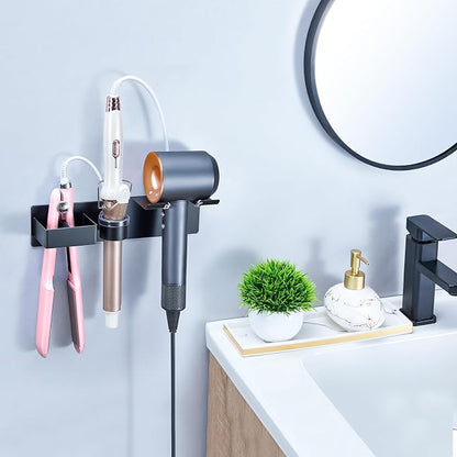 Hair Dryer Holder Wall Mount Curling Iron Holder Flat Iron Holder, Blow Dryer - Image 2