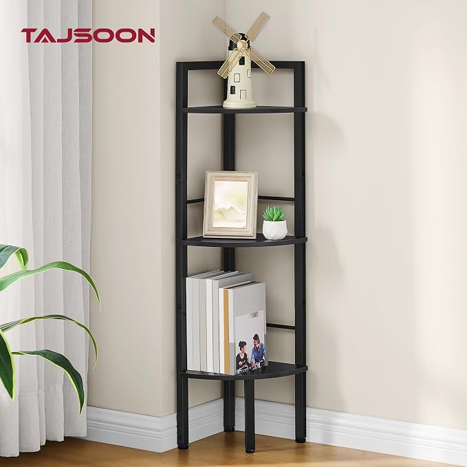 Tajsoon Small Corner Shelf Stand 3 Tier 39.5" - Image 6