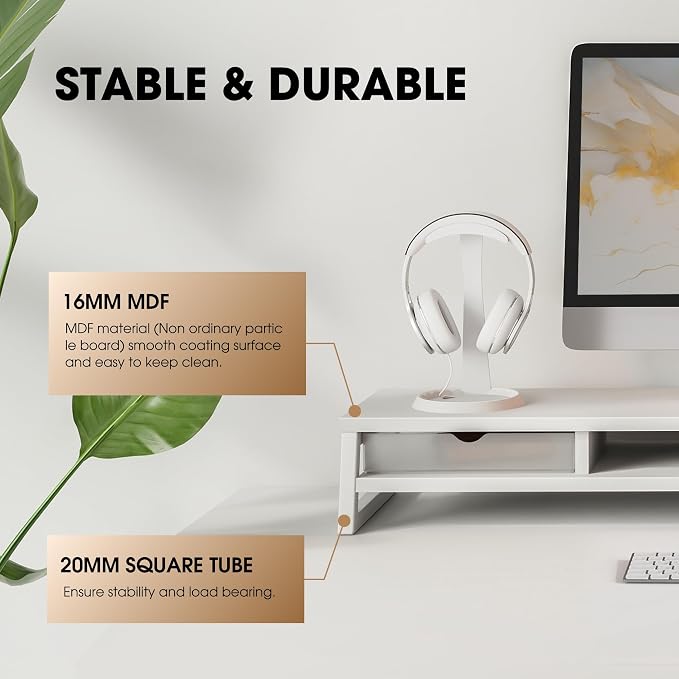 Fenge Dual Monitor Stand, Monitor Riser - Image 4