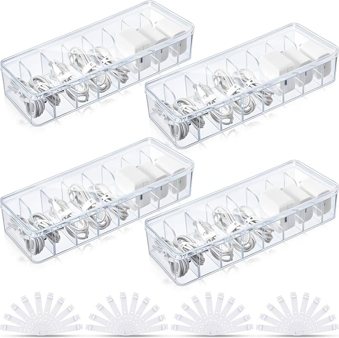 Tatuo 4 Pcs Cable Organizer Box by Tatuo