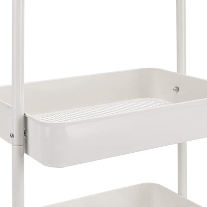 Amazon Basics 3-Tier Rolling Utility or Kitchen Cart, Lockable Wheels - Image 2