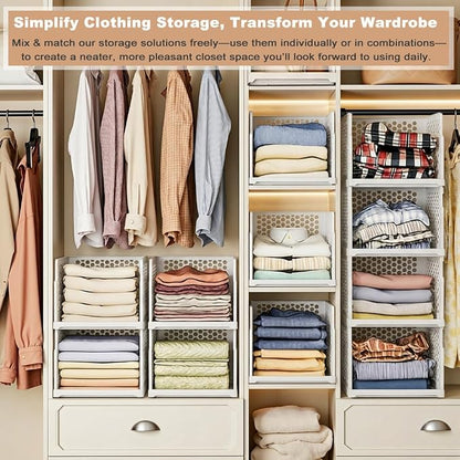 2026 Upgraded Closet Organizers and Storage, 5 Pack Pull-Out Wardrobe Bins - Image 6