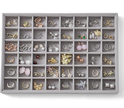 Large Jewelry Organizer for Drawer Insert Velvet Stackable Jewelry Trays for by Unknown