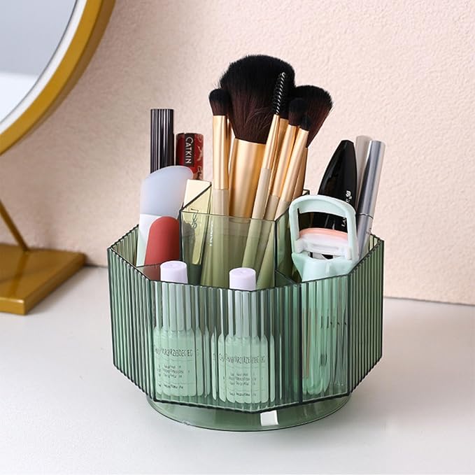 LINFIDITE 360°Rotating Makeup Organizer Holder Cosmetic Display Case Clear by LINFIDITE