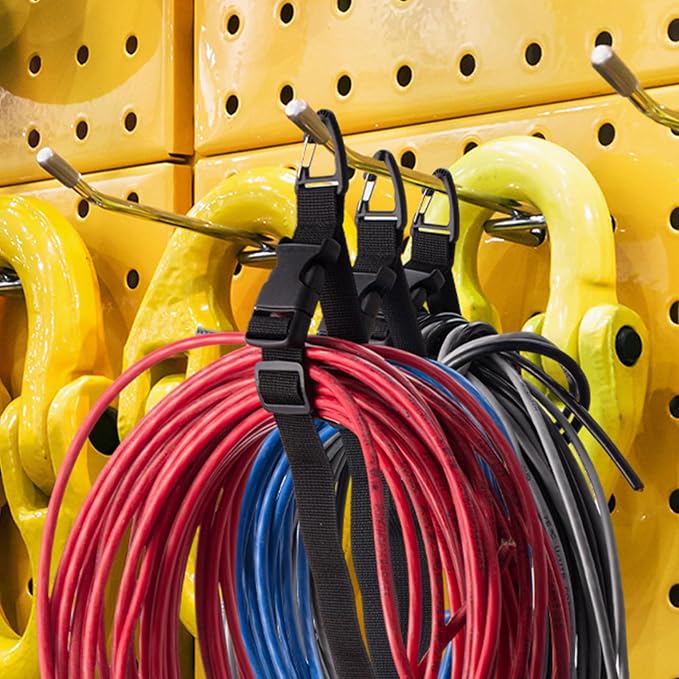 9 Pack 17 Inch Adjustable Extension Cord Holder Organizer - Image 5