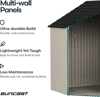 Suncast 8x10 Ft. Outdoor Storage Shed - Image 4