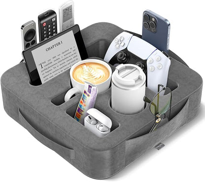 Couch Cup Holder Pillow, Sofa and Bed Caddy by Unknown