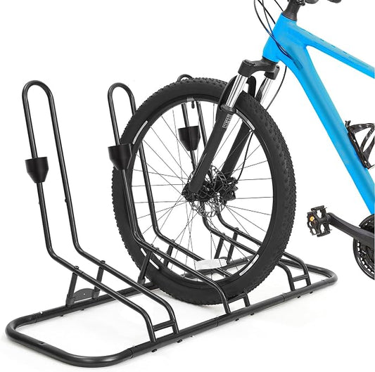 Kinghouse Floor Bike Rack for 3 Bikes, Bike Stand, Protects Disc Brake & by Kinghouse