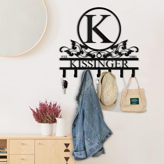 Personalized Key Holder Wall Mount - Image 4
