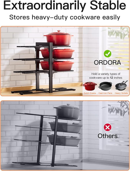 ORDORA Pots and Pans Organizer Rack - Image 6