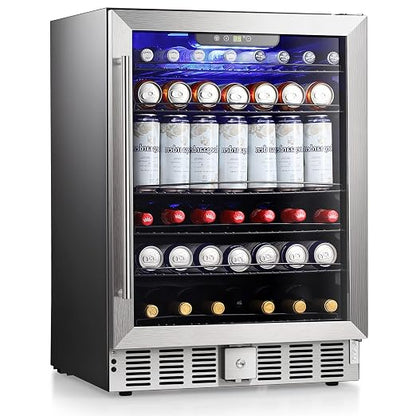 COWSAR Wine Cooler Refrige ETL Approved 24inch Wine Fridge Freestanding or by COWSAR