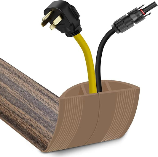 Floor Cord Cover 3.3FT Cord Covers by JAHOMFAI