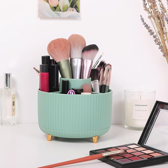 SKYDUE 360 Degree Rotating Desk Organizer, Dual-Purpose Pencil Pen Holder - Image 5