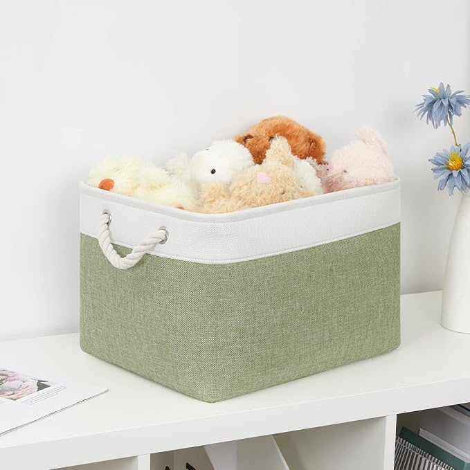 Bidtakay Large Fabric Baskets for Organizing Closet Organizers and Storage - Image 9