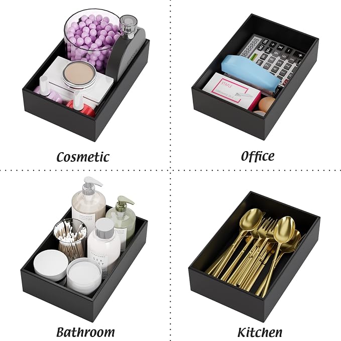 Black Bamboo Drawer Organizer - Image 7