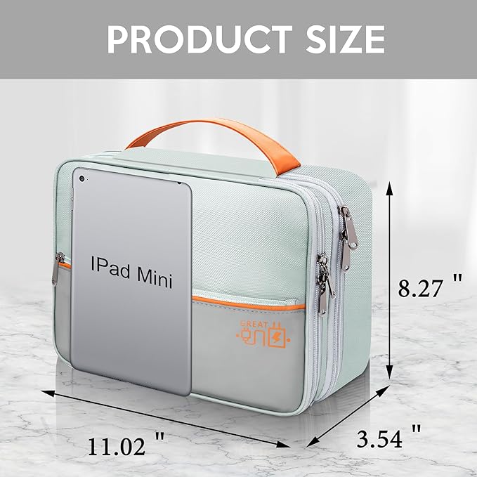 CILLA Electronic Organizer Travel Case, Travel Cord Organizer Case Portable - Image 2