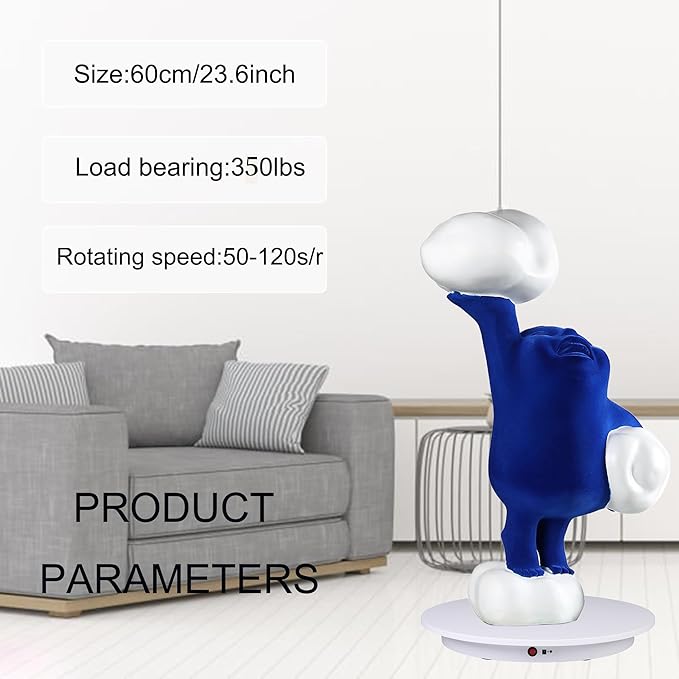JAYEGT Motorized Rotating Display Stand, 350Lbs Load，360 Degree Electric - Image 3