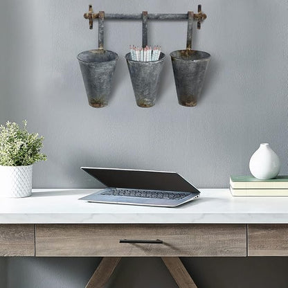 Creative Co-Op Antiqued Metal Wall Rack - Image 3