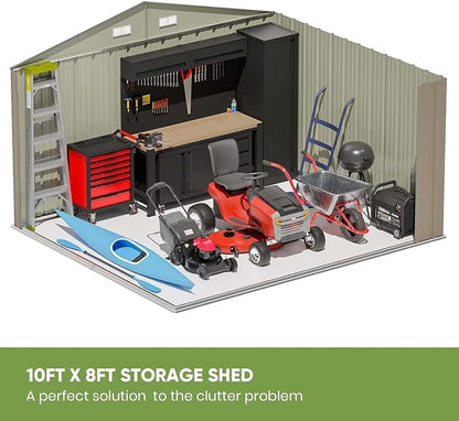 Patiowell 10 x 8 FT Outdoor Storage Shed - Image 6