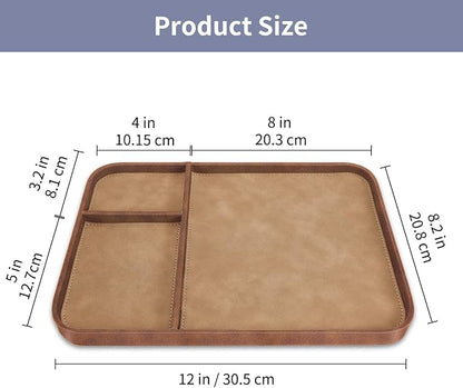 SITHON Valet Tray Trendy Organizer, Premium PU Leather Stylish and Organized - Image 7