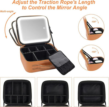 Makeup Case, Lighted Mirror, Waterproof - Image 5