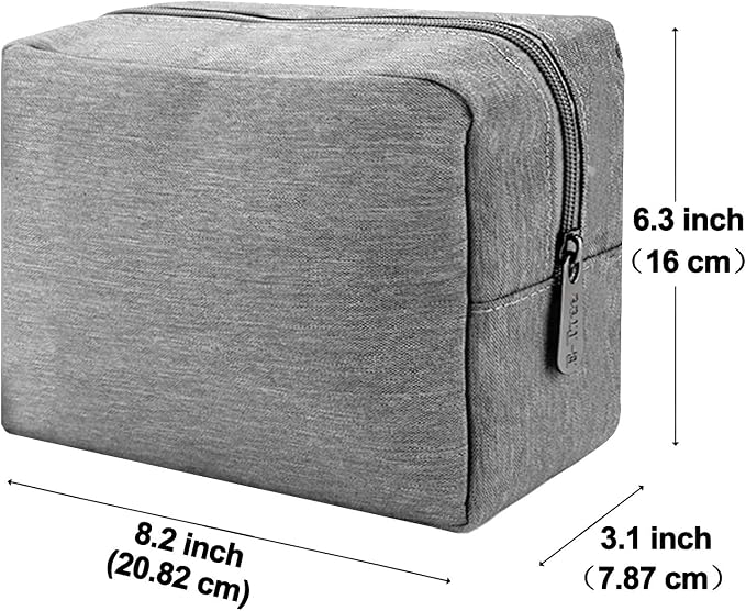 E-Tree Makeup Bag, Big Travel Make up Pouch, Zipper Large Cosmetic Brush Skin - Image 3