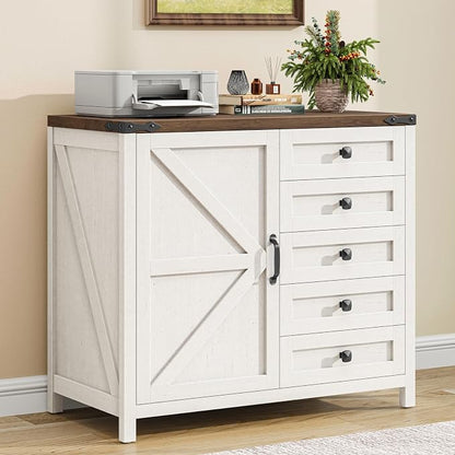 Halitaa 5 Drawer File Cabinet Office Drawers Organizer, Under Desk Cabinets by Halitaa