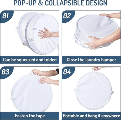 Seiritex Mesh Popup Laundry Hamper 115L Collapsible Laundry Basket Extra Large - Image 7