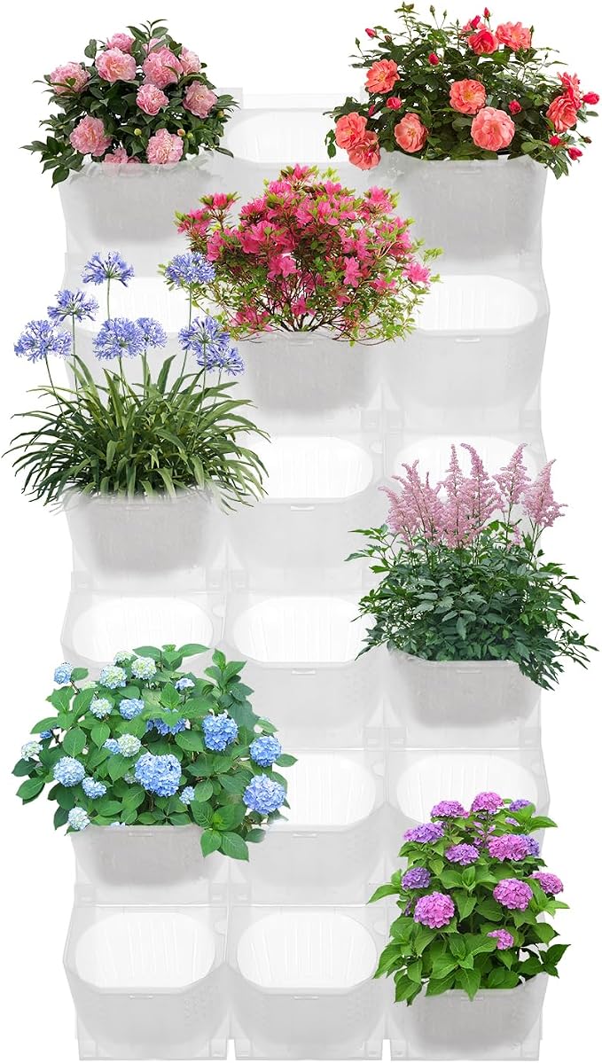 36-Pot Vertical Wall Planter, Modular Stackable Garden by NOLANTISI
