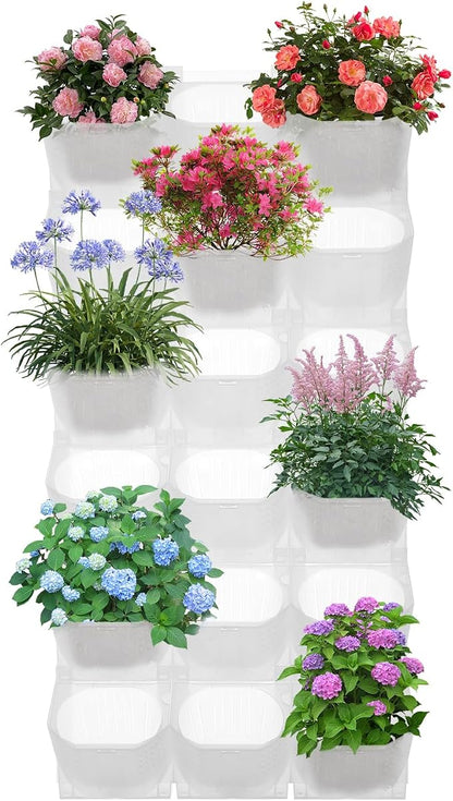 36-Pot Vertical Wall Planter, Modular Stackable Garden by NOLANTISI