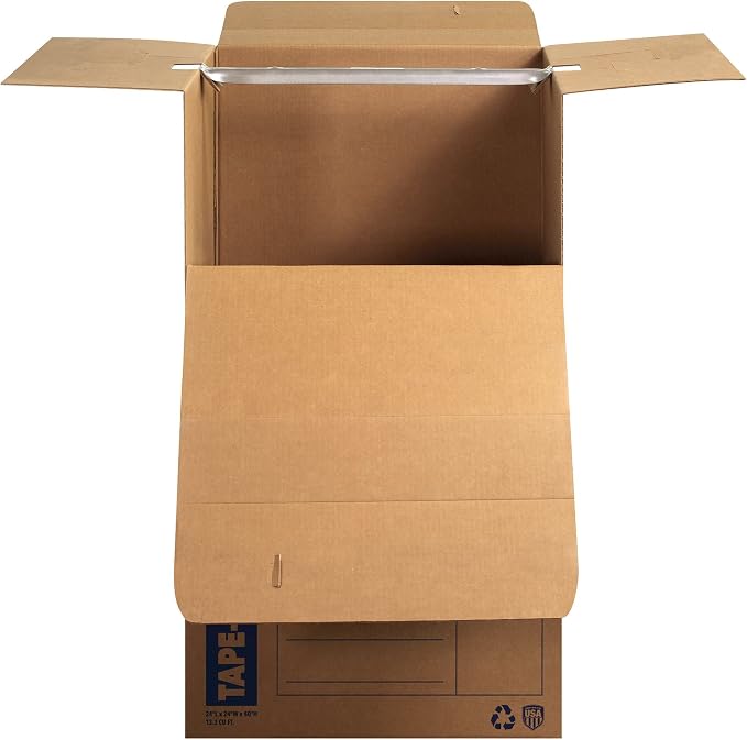 Bankers Box Tall Wardrobe Box 3 Pack, Tape-Free Design, 24-in x 24-in x 40-in - Image 8
