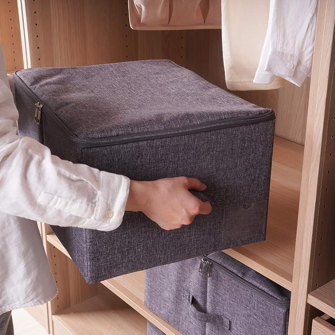 iwill CREATE PRO Pack of 2, Fabric Folding Washable Clothes Storage Boxes - Image 6