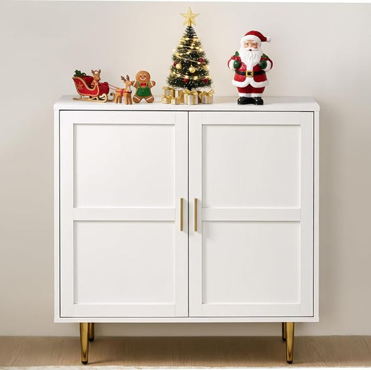 RoyalCraft 2-Door Wood Cabinet, Modern Credenza by Bringyoubetterlife