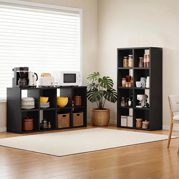LUCKLIFE 8-Cube Storage Organizer, Stackable Modular Bookcase Shelf - Image 8