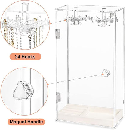 Necklace Holder, Acrylic Jewelry Organizer - Image 3