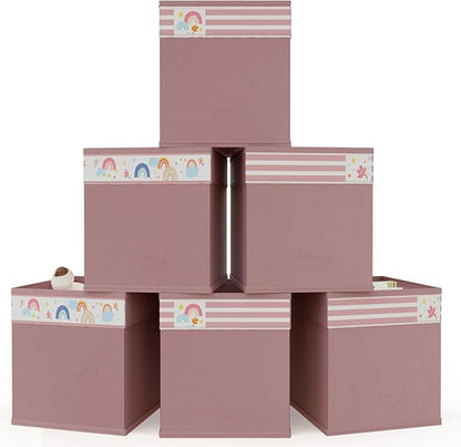 homyfort Cube Storage Organizer Bins, 12x12 Inch Fabric Bins by homyfort