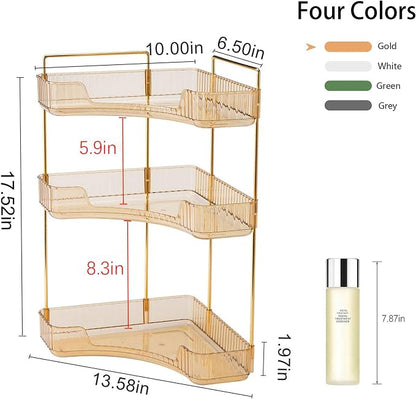 YCIA&DONE Corner Bathroom Counter Organizer, Makeup Organizer - Image 4