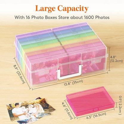 Lifewit 16 Pcs Photo Storage Box - Image 3