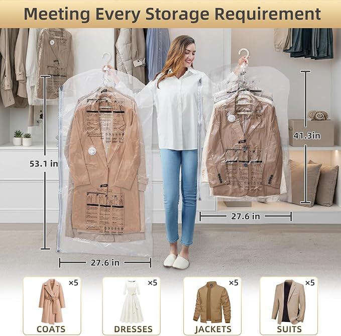TAILI Hanging Vacuum Storage Bags - Image 3
