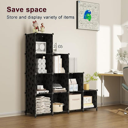 UNKU Cube Storage Organizer, 10 Cube Closet Organizer Storage Shelves, DIY - Image 4