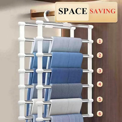 SEVEN LUCKY LIGHT 2Pcs Cloud Ladder Pants Hangers Space Saving - Image 3